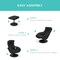 Best Choice Products Faux Leather Electric Massage Recliner Chair w/ Stool Ottoman, Remote Control, 5 Modes